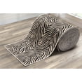 thumbnail image 4 of Well Woven Custom Size Runner - 27" x 55' Runner - Zebra Stripe Brown - Animal Print Pattern, 4 of 6