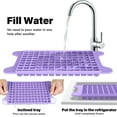 thumbnail image 3 of Mini Ice Cube Tray with Lid and Bin: TINANA 117×4 PCS Small Ice Trays for Freezer - Easy Release Nugget Ice Tray with Lid - Purple, 3 of 7