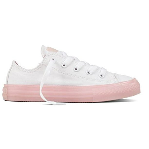 Converse Girls' Chuck Taylor All Star Translucent Low Top White/Cherry Blossom, 12 M US Little - Walmart.com