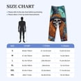 thumbnail image 4 of Honiee Cartoon Pumpkin Skull for men - a sleek fusion of Straight Pajama Pants, versatile Lounge Pants, and cozy Sleepwear, all rolled into one-Large, 4 of 6
