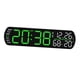 thumbnail image 3 of Reloj despertador digital, reloj de escritorio, práctico, electrónico, inteligente, multiusos. Verde, 3 of 9