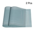 thumbnail image 3 of Unique Bargains Napperons, 450x300mm Lot de 2 Napperons en PVC Lavables Tissés Bleu Lac, 3 of 6