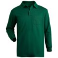 thumbnail image 1 of Edwards Garments Men's Soft Touch Blended Pique Long Sleeve Polo Shirt, 1 of 1