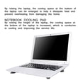 thumbnail image 4 of facefd 4 Pieces Laptop Stand Cooling Suction Cup Pad Notebook Heat Reduction Cooler Feet Computer Accessories for Home, 4 of 5