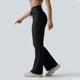 thumbnail image 5 of NOLDARES Women’s Flare Leggings High Waisted Bootcut Yoga Pants Tummy Control Seamless Flared Bell Bottom Workout Gym Pants(L040-Black), 5 of 8