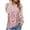 Z-Pink Floral, variant on UVN Pleated Womens Blouses Crewneck Long Sleeve Shirts Casual Dressy Tunic Tops