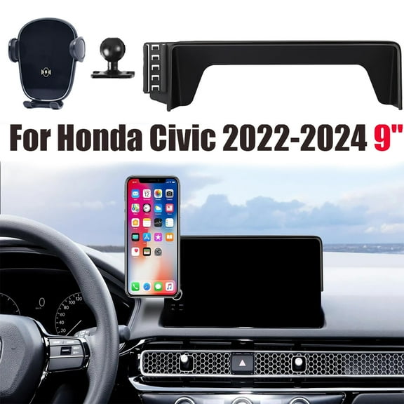 Car Phone Holder Custom For 2022-2024 Honda Civic with 9" Screen Mobile Bracket