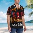 thumbnail image 3 of Sikiie Not All Who Wander Are Lost Hiking Print Men's Hawaiian Shirt, Summer Beach Button Pocket Short Sleeve T-Shirt,X-Large, 3 of 7