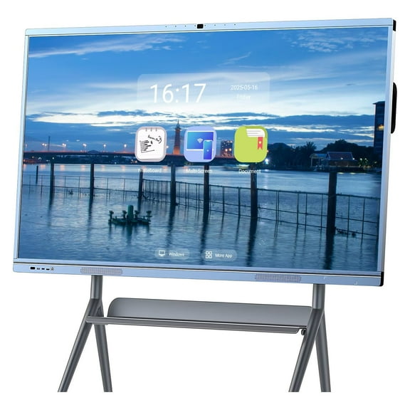 OH 65 inch Smart Board Multi Touch Reverse Control IR Touch Wireless 5G/WiFi Connectivity for Digital Signage, School & Conferences