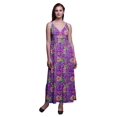 thumbnail image 1 of Bimba Robe Longue Maxi à Bretelles Spaghetti Ajustables à Imprimé Floral Tenue de Plage d'Été-Xxx-Grand, 1 of 5