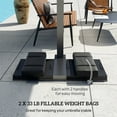 thumbnail image 4 of Outsunny Sac de Poids pour Base de Parapluie 2 Pcs, Poids pour Support de Parapluie, Noir, 4 of 10