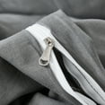thumbnail image 4 of Davulos Duvet Cover Set Full Size,3 Pieces Modern Bedding Set for Adults Teens Soft and Breathable Comforter Cover and Pillow Shams,Dark Grey, 4 of 7