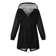 thumbnail image 3 of Girls Lightweight Rain Jacket Hooded Coat Water Resistant Outerwear For Everyday Use Breathable Spring Autumn, 3 of 6