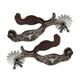 thumbnail image 1 of Greeniant 2x espuelas para caballos, espuelas estilo occidental antióxido para equipos de competición, marrón Type2 NO2, 1 of 1