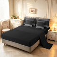 thumbnail image 3 of Manfei Geometric Check 7-Piece King Bedding,Minimalism Polka Dot King Bed in a Bag,Gray Black,Black Reversible, 3 of 7