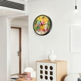 thumbnail image 6 of Voice Activated Clock with Glow Light 12 Inch Large Silent Wall Clock Battery Operated for Home Decor A Pink Flamingo, 6 of 8