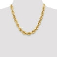 thumbnail image 2 of Real 14kt Yellow Gold 10mm Diamond Cut Rope with Fancy Lobster Clasp Chain; for Adults and Teens; for Women and Men, 2 of 5