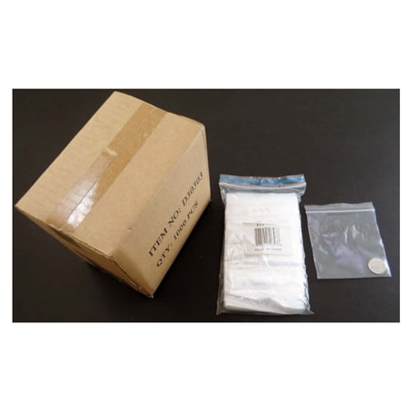 HAWK 1000 Count Plastic Resealable Bags | 3" x 3" (7.6 cm x 7.6 cm) Square | Robust 2.5 mil Thickness | Ideal for Photos, Crafts & More | Durable & Reusable