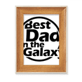 thumbnail image 1 of Best Dad In The Galaxy Quote Father's Day Desktop Wooden Photo Frame Display Picture Art Painting Multiple Sets, 1 of 3