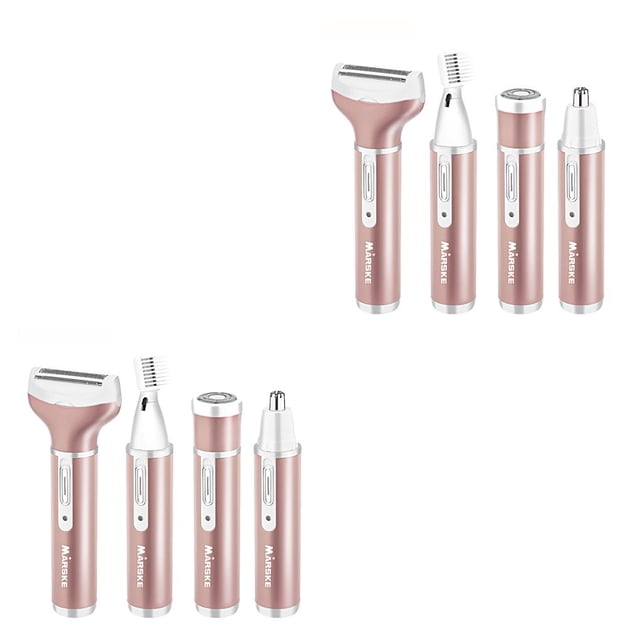 Qarigey Afeitadora 4 en 1 para mujer, depiladora indolora, máquina de afeitar, cara, barba, cejas, nariz, recortadora, cuerpo, Type1 NO1 Qarigey CBP065910