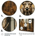 thumbnail image 3 of Designart "Brown Yellow Moose Earthly quintessence" Animals Wall Art Print, 3 of 5