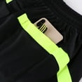 thumbnail image 6 of Raenseen Men's Soccer Referee Jersey Outfits Short Sleeve Pro Referee Shirts with Shorts Set Football Black L, 6 of 9