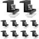 thumbnail image 1 of 10 Pack Solar Panel Brackets, 30mm End Clamp, Black, Solar Panel Fixing, Z Bracket, Adjustable Clamp, Solar Panel Bracket for Photovoltaic PV, 1 of 5