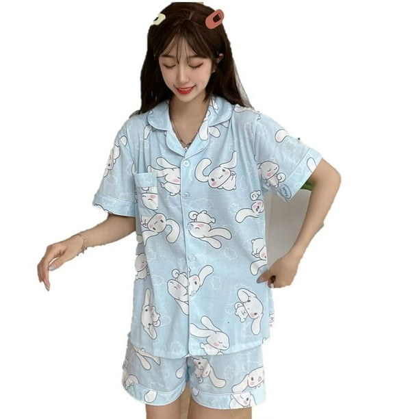 Pijamas con patrón creativo de Cinnamoroll Dog para el verano.