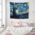 thumbnail image 4 of Tapiz De Cielo Estrellado, Alfombra De Pared, Manta Colgante, Colcha De Dormitorio, Arte, Decoración Del Hogar Likrtyny Arte Deco, 4 of 7