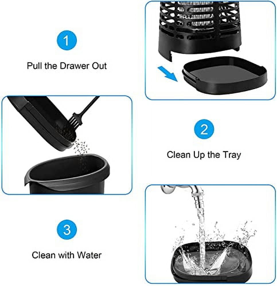 TOMPOL Bug Zapper for Indoor and Outdoor, 4200V Electric Mosquito Zapper, High Powered Pest Control Waterproof, Insect Killer for Home, Kitchen, Backyard, Camping