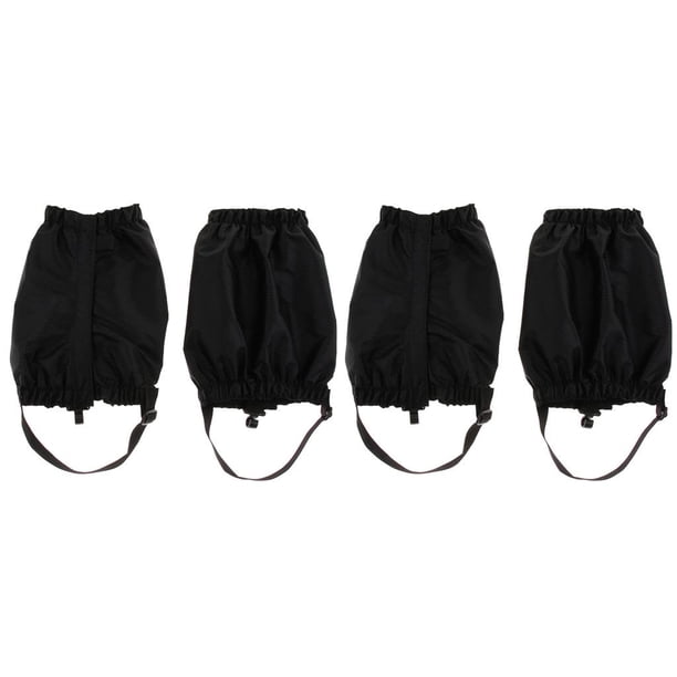 s bajas de montaña - 2 pares - Leggings s para botas con cubierta protectora para hombres, mujeres, pesca, , viajes, nieve, , Negro Macarena Polainas para caminar
