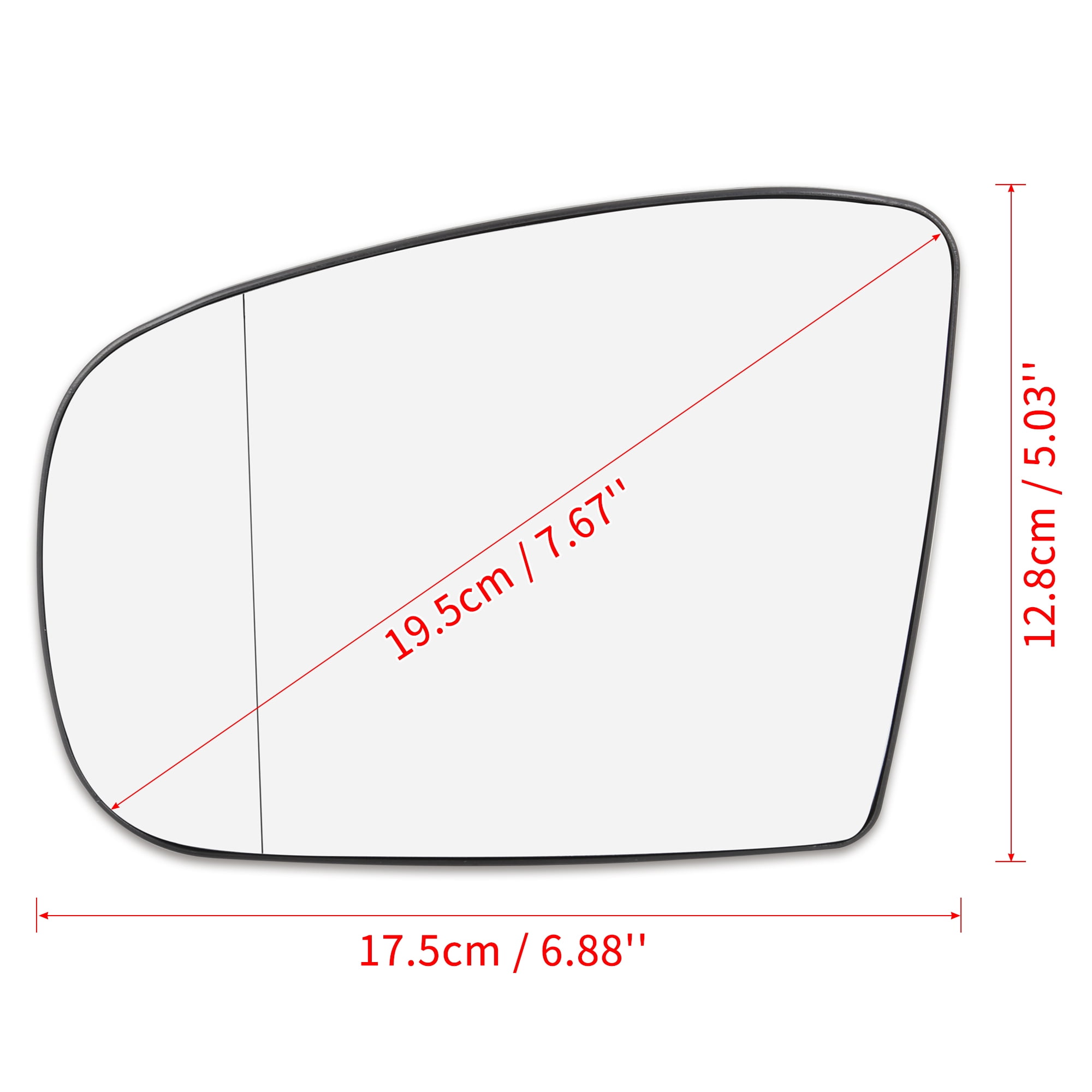 Unique Bargains Car Mirror Glass Heated Backing Plate