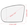 thumbnail image 3 of Unique Bargains Car Aspherical Mirror Glass Heated with Backing Plate Driver Side LH for Mercedes-Benz GL320 GL450, 3 of 7