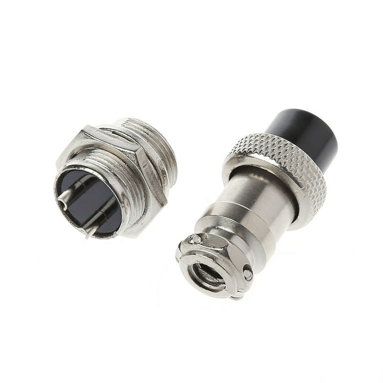 GX16 / GX20 / GX12 Aviation Plug Connector Set - Male & Female, 2/3/4/5/6 Pin, Metal Alloy