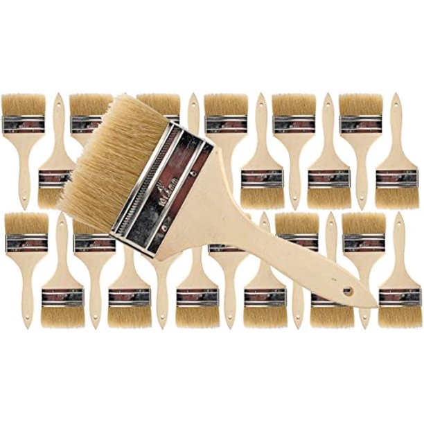 Pro Grade Chip Brush 4 Inch Professional Paint Brushes 24 Pack