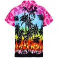 thumbnail image 5 of Camisas con estampado 3D de palmeras y mangas cortas para hombre, camisa hawaiana de gran tamaño con botones, blusas casuales de verano, camisa para hombre, 5 of 5