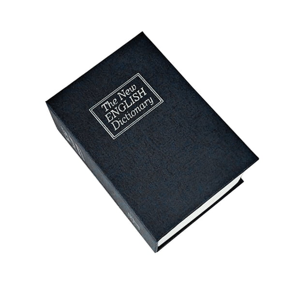 Naiovety Mini caja de seguridad profesional libro de simulación dinero en efectivo joyería diario cajas de bloqueo de seguridad contenedor de Almacenamiento y organización del hogar negro