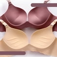 thumbnail image 5 of ZHENHONG Bras for Girls Traceless Macaron Underwear Smooth No Underwire Gathered Upper Bracket Adjustable Bra Purple 36, 5 of 5