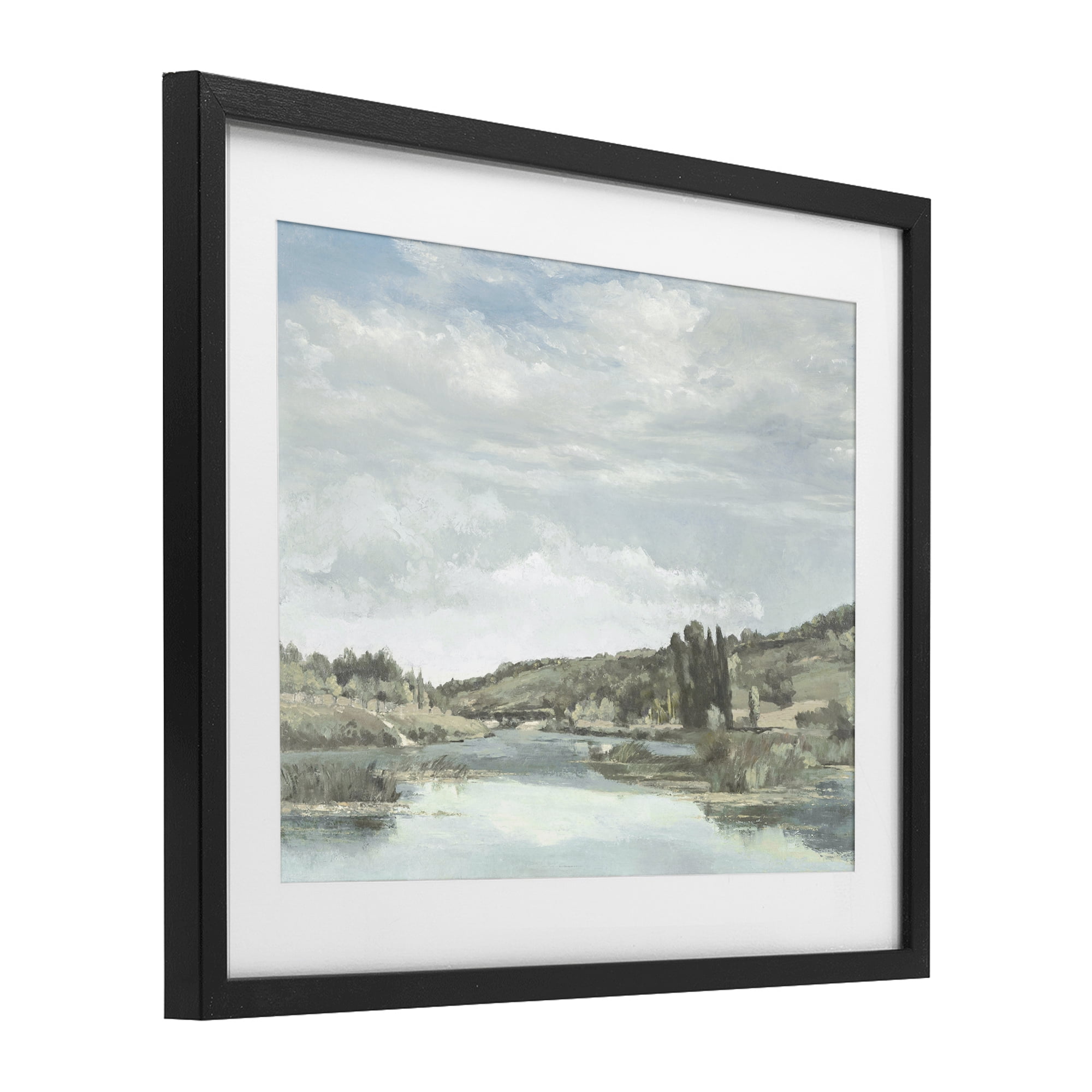 Stupell Industries On The Water Landscape Black Framed Print Under Glass, design by Christy McKee