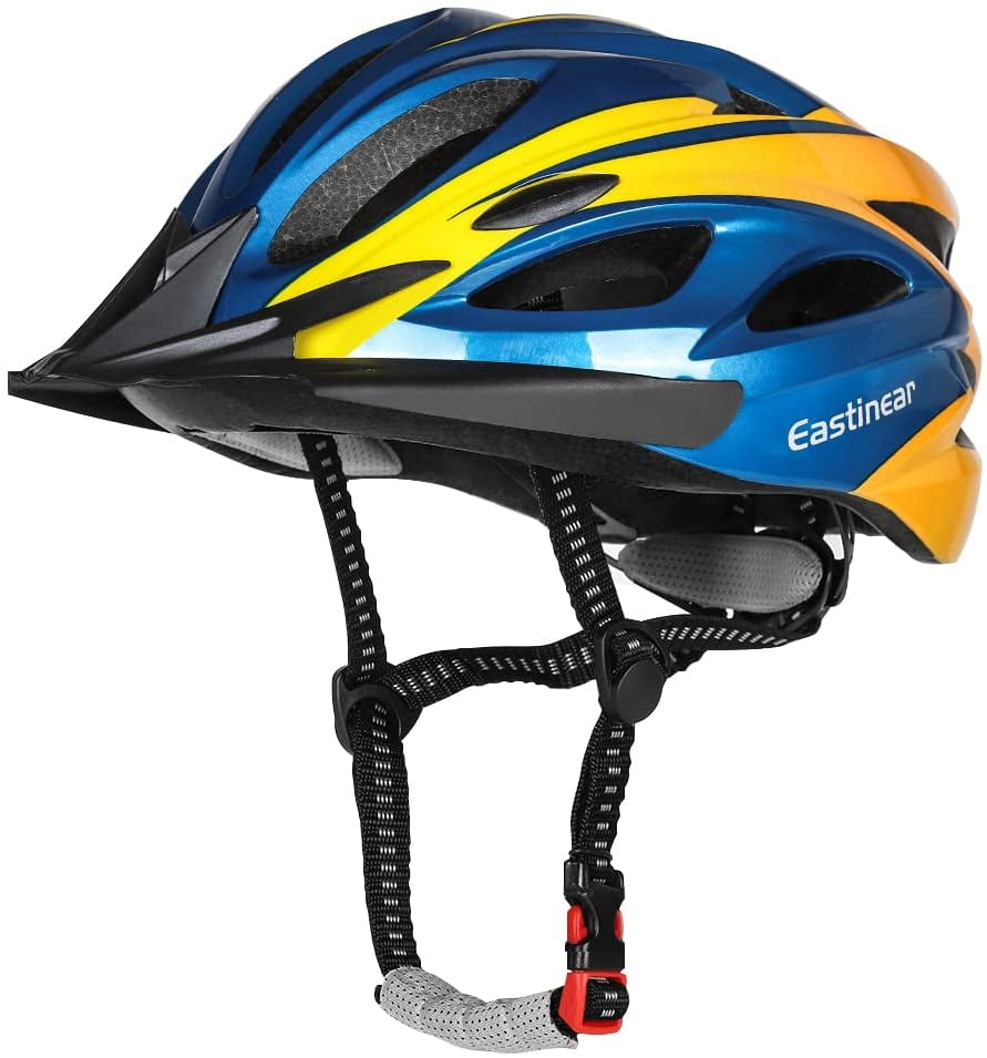 EASTINEAR Adults Bike Helmet with Sun Visor Bicycle Helmet with Rear Light Adjustable Cycling Helmets for Road Riding Urban Commuter Men Women 