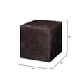 thumbnail image 3 of Jamie Young Co Woven Leather Ottoman in Dark Gray, 3 of 4