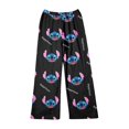 thumbnail image 4 of Pantalon de Pyjama Décontracté pour Femmes, Bleu Foncé, Lilo et Stitch, Paradis Tropical, m, 4 of 4