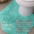 thumbnail image 6 of HOME WEAVERS Waterford Collection Cotton Contour Rug, 20" x 20", Turquoise, 6 of 9