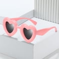 thumbnail image 6 of Only Moment Cute Sunglasses Accessories for Women Plastic Trendy Rectangle Womens Mens Shades Sun Glasses Pink One Size, 6 of 6