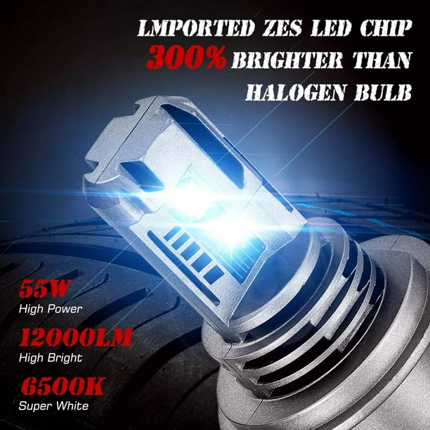 H4 (9003) High Output LED Bulbs 6000k Twin Pack