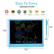 15 inch LCD Writing Tablet, Cimetech Large Screen Drawing Pad, Scribbler and Doodle Board for Kids, Educational Learning Travel Essentials Toys Gifts for 3-12 Year Old Girls Boys, Blue