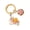 Yellow, variant on Keychain Pendant 3D Horse Hollow Bell Key Chain with Metal Ring Lucky Charm Bags Keys Gift Accessory