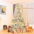 thumbnail image 2 of Patiojoy 9ft Snow Flocked Christmas Tree 1498 Premium Hinged Tips  Artificial Unlit Tree, 2 of 10