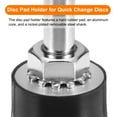 thumbnail image 4 of Uxcell 3Pcs 1" Disc Pad Holder Quick Change Discs 1/4" Shank Holder Mandrel for Die Grinder Sanding Discs, Black, 4 of 7