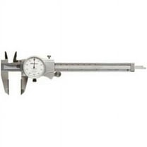 Mitutoyo Dial Caliper,0-6 In,Carbide Jaws 505-738